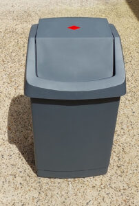 50 Litre Willow Swing n Stay plastic garbage bin available from Bunnings